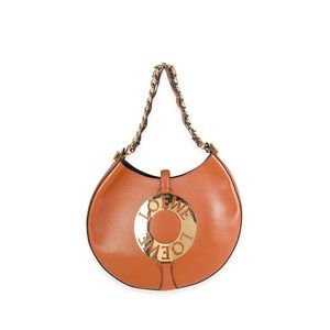 Loewe Tan Calfskin Leather Small Joyce Shoulder Bag
